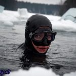 چندین ساعت شنا در آب سرد با لباس تازه غواصی